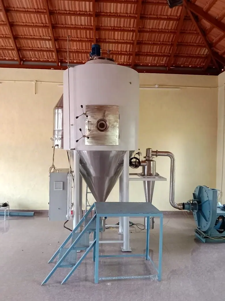 Acmefil pilot spray dryer with cyclone and control panel