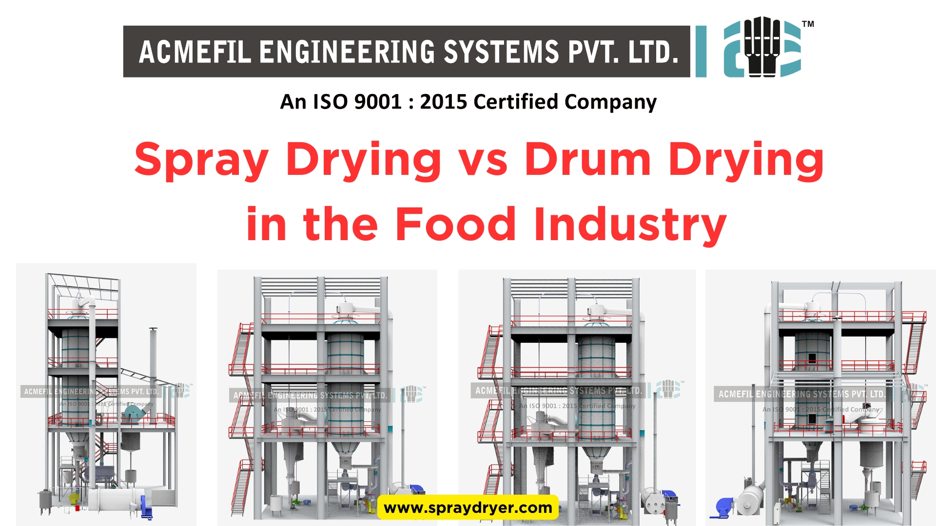 Spray Drying vs Drum Drying in the Food Industry