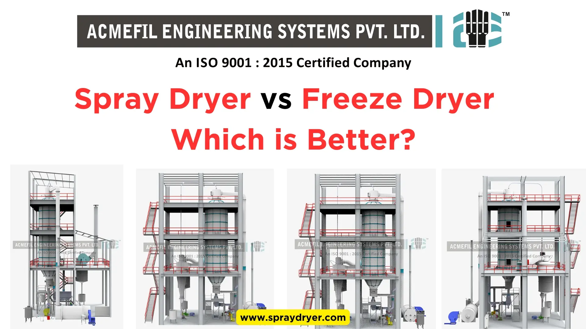 Spray dryer vs freeze dryer – which is better?