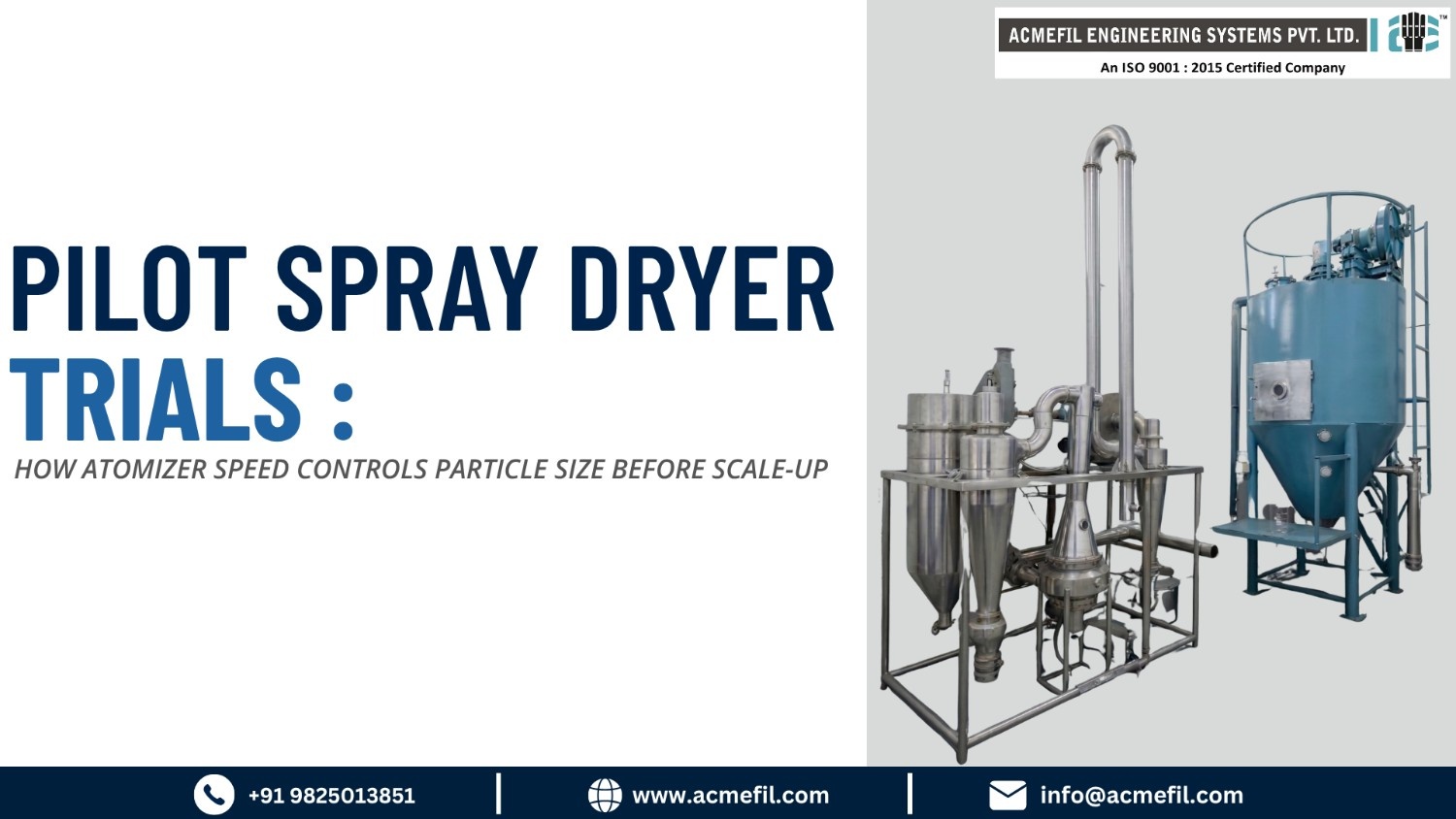 spray dryer manufacturer