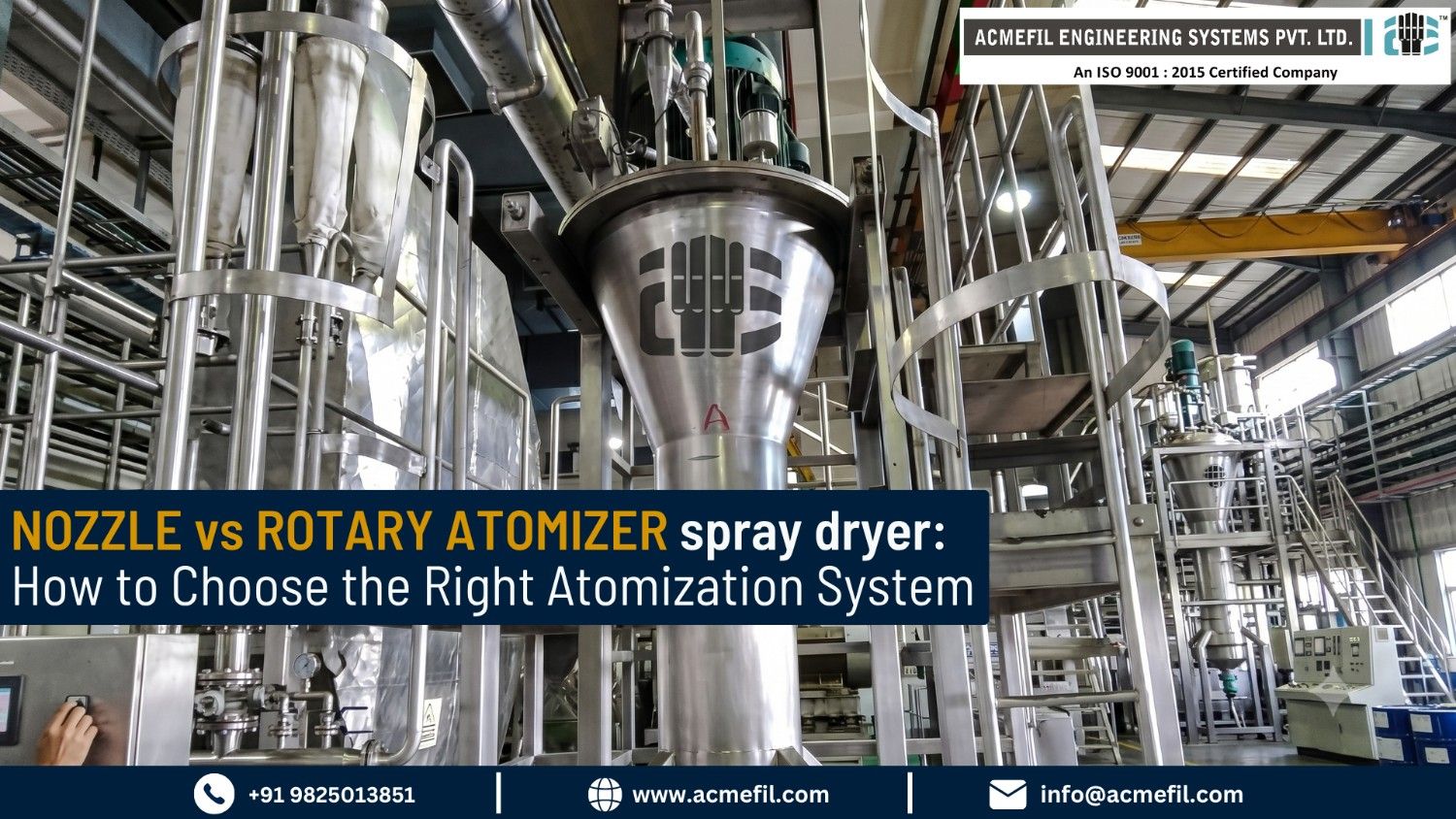 Comparing Spray Dryers Nozzle vs. Rotary Atomizer