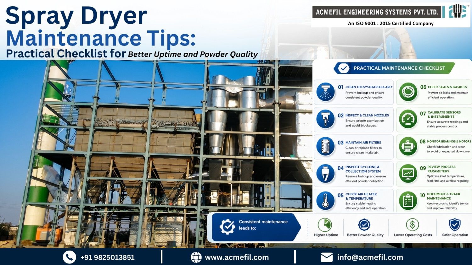 Maintenance Tips for Spray Dryers